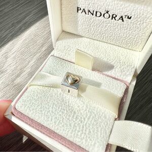 PANDORA 14K I LOVE YOU HEART CHARM